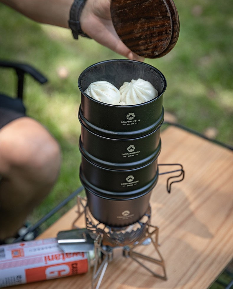 Campingmoon シェラせいろ BKS-362 – ステンレス黒酸化発色仕様