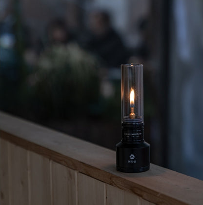 キャンドルガスランタン CNC削り出しブラック BKT-1D