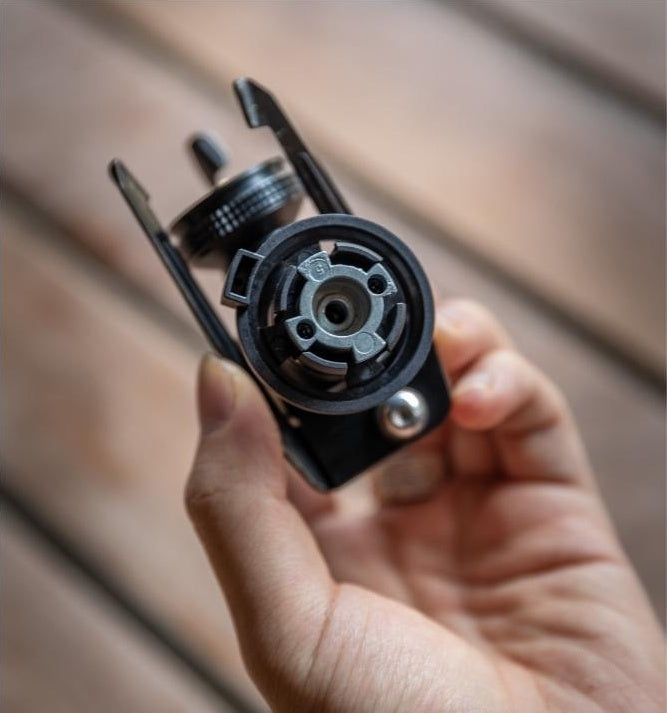 ガスステーション　cb→od ブラック Campingmoon CB缶スタンド型ガス変換アダプター BKZ23-CB – OD缶器具