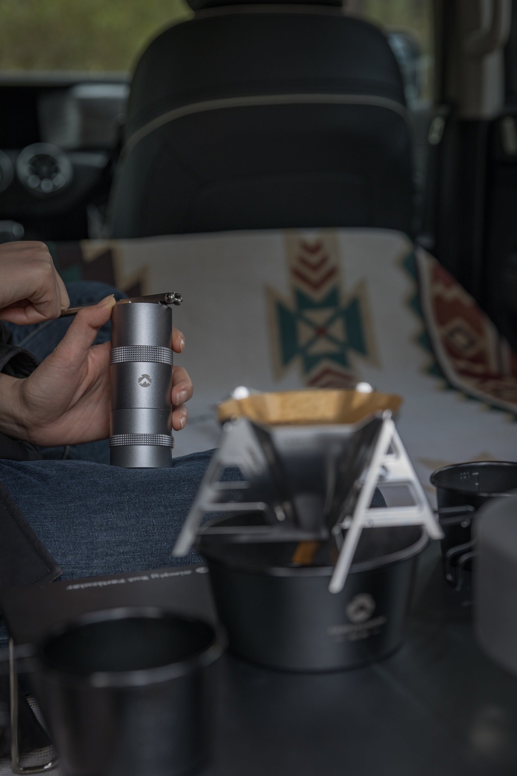 Campingmoon 手挽きコーヒーミル CC-152 – 36段階粒度調整 – camping moon