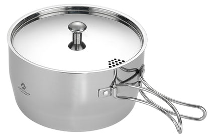 アウトドア片手鍋 3層鋼アルミクラッド CC-18