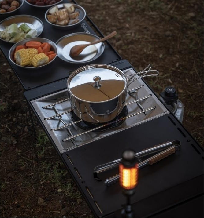 Campingmoon アウトドア片手鍋 CC-18 – 全面3層鋼・IH対応 – camping moon