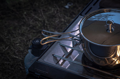 アウトドア片手鍋 3層鋼アルミクラッド CC-18