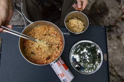 アウトドア片手鍋 3層鋼アルミクラッド CC-18