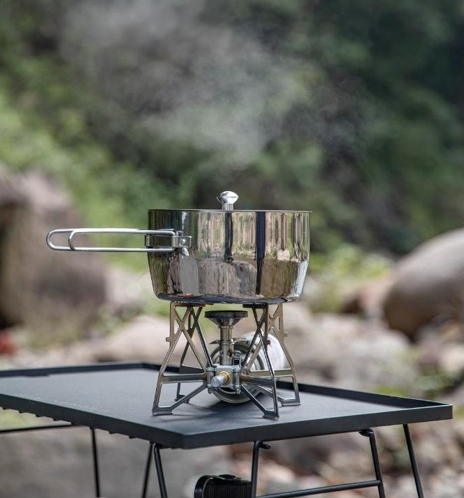 Campingmoon アウトドア片手鍋 CC-18 – 全面3層鋼・IH対応 – camping moon