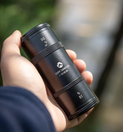 コーヒーキャニスター ジュラルミン製2段式 CC-51-BK