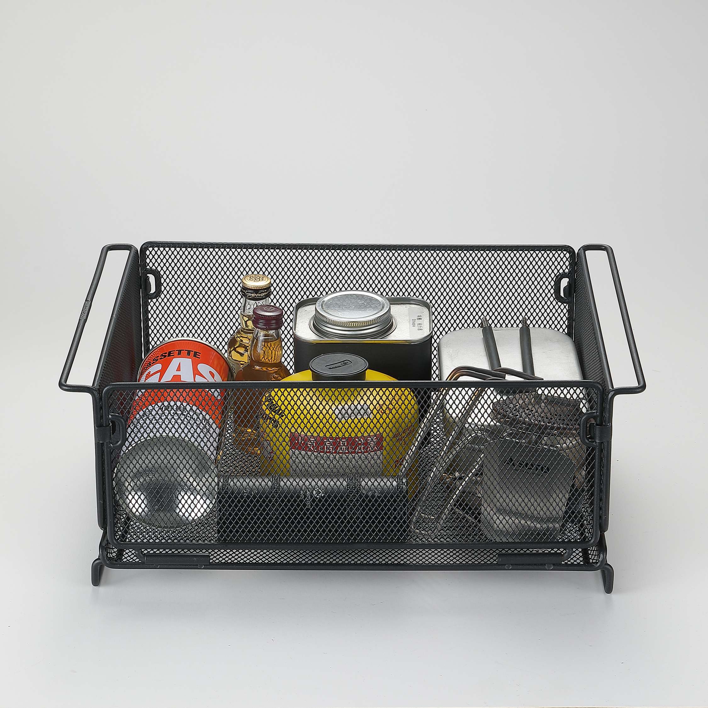Campingmoon IGTメッシュトレー CK-24BK – スタッキング可能な大容量