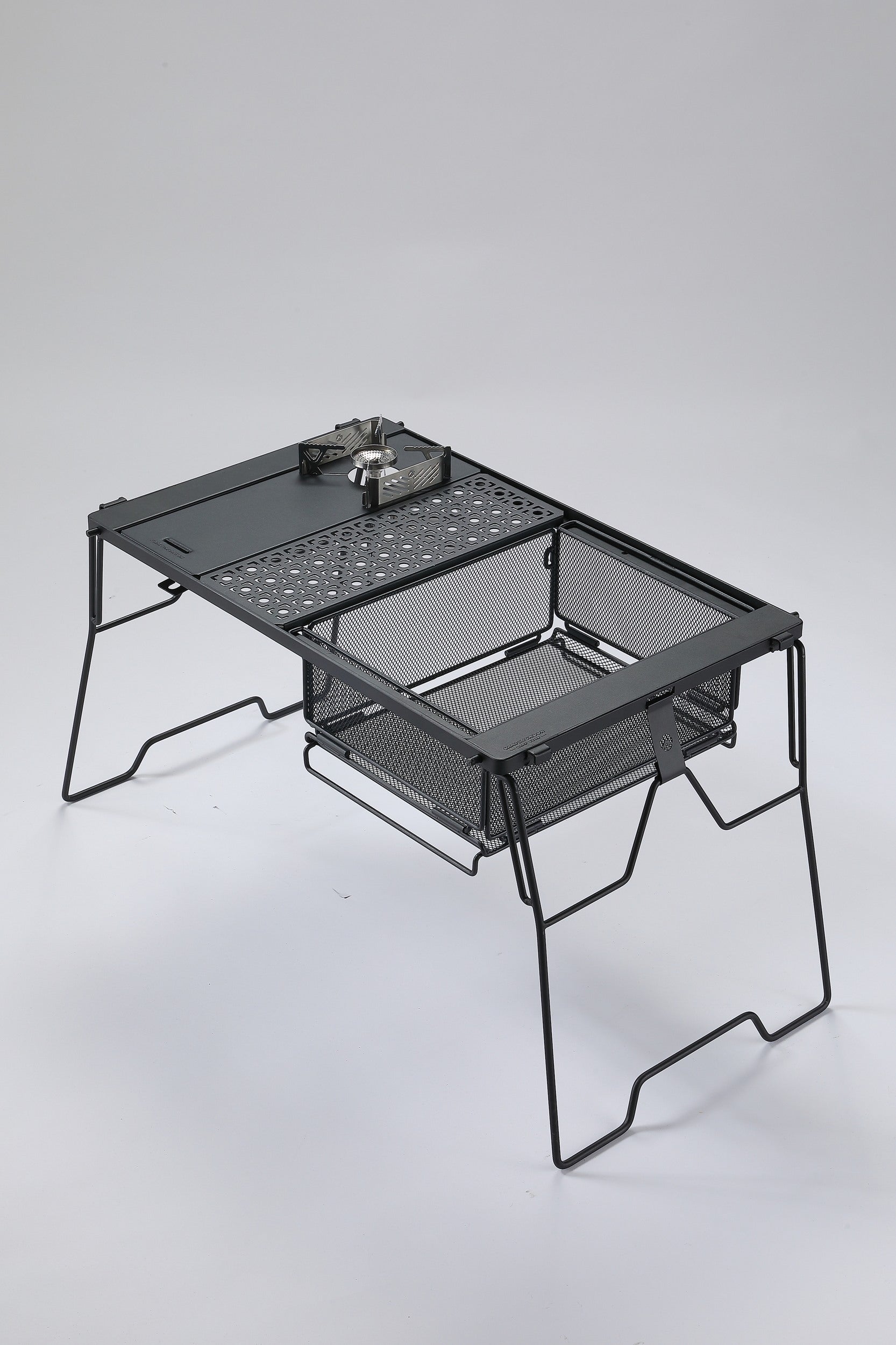 Campingmoon IGTメッシュトレー CK-24BK – スタッキング可能な大容量