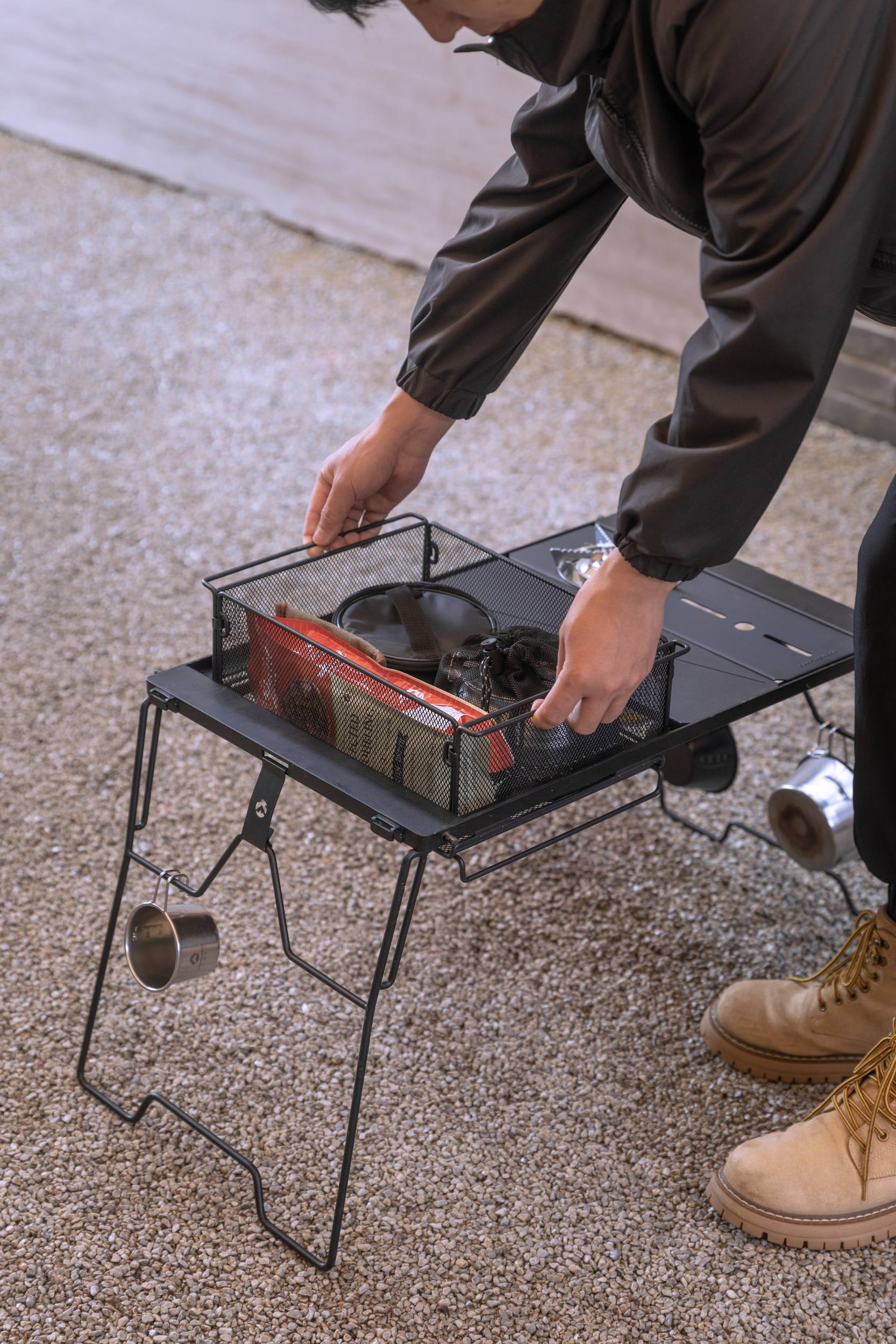 キャンピングムーン　IGTセット　 GT-36　CK-24BK　CK-25B Campingmoon IGTメッシュトレー CK-24BK – スタッキング可能な大容量