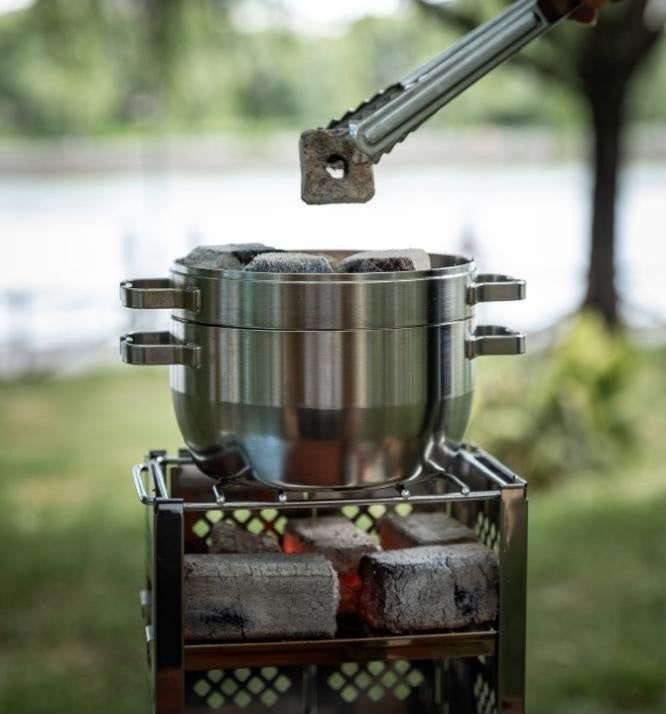 Campingmoon ステンレスダッチオーブン 6インチ DO-25 – シーズニング