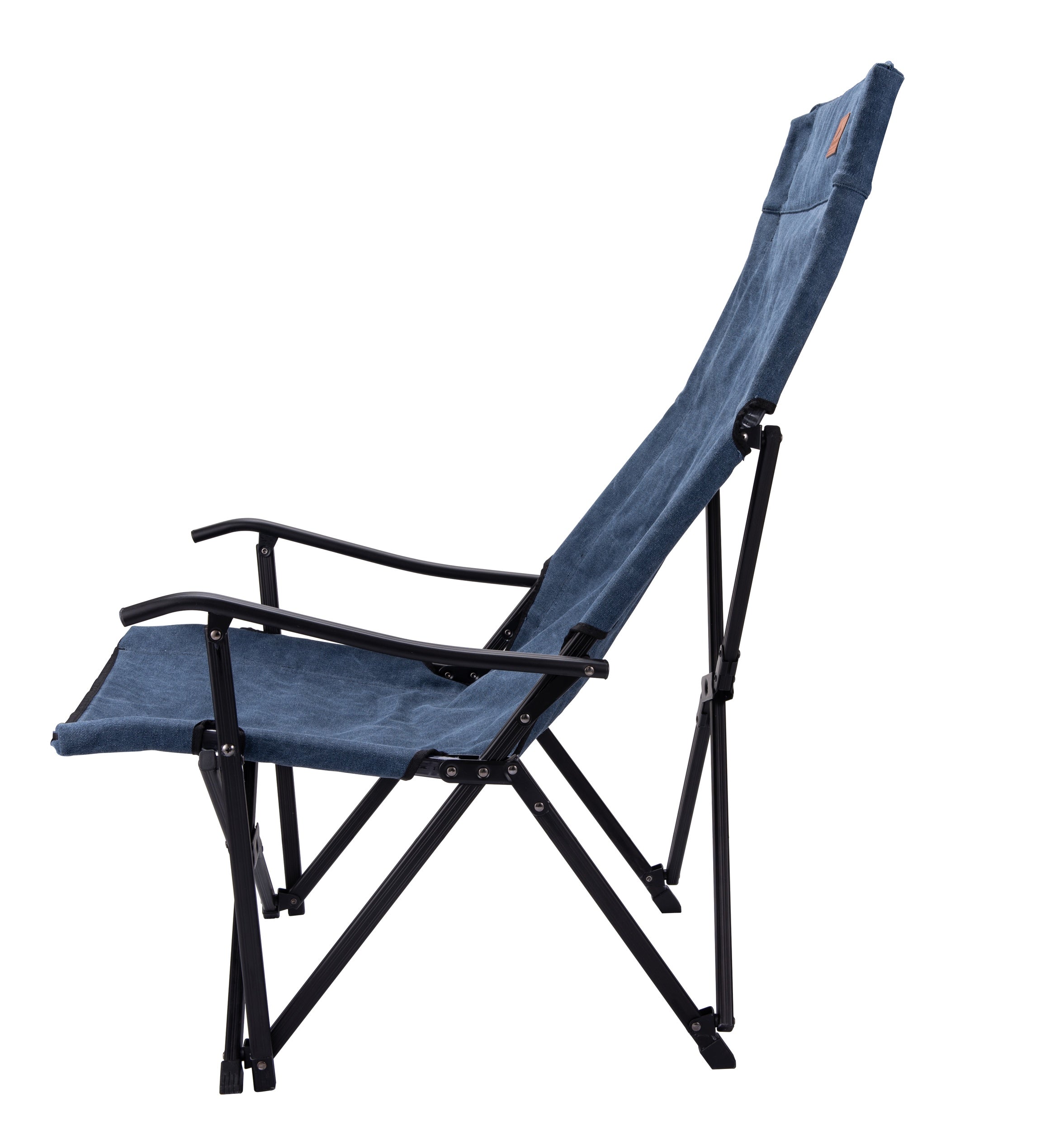 Campingmoon 焚き火ローチェア F-1002C-BL – ハイバックコットン仕様