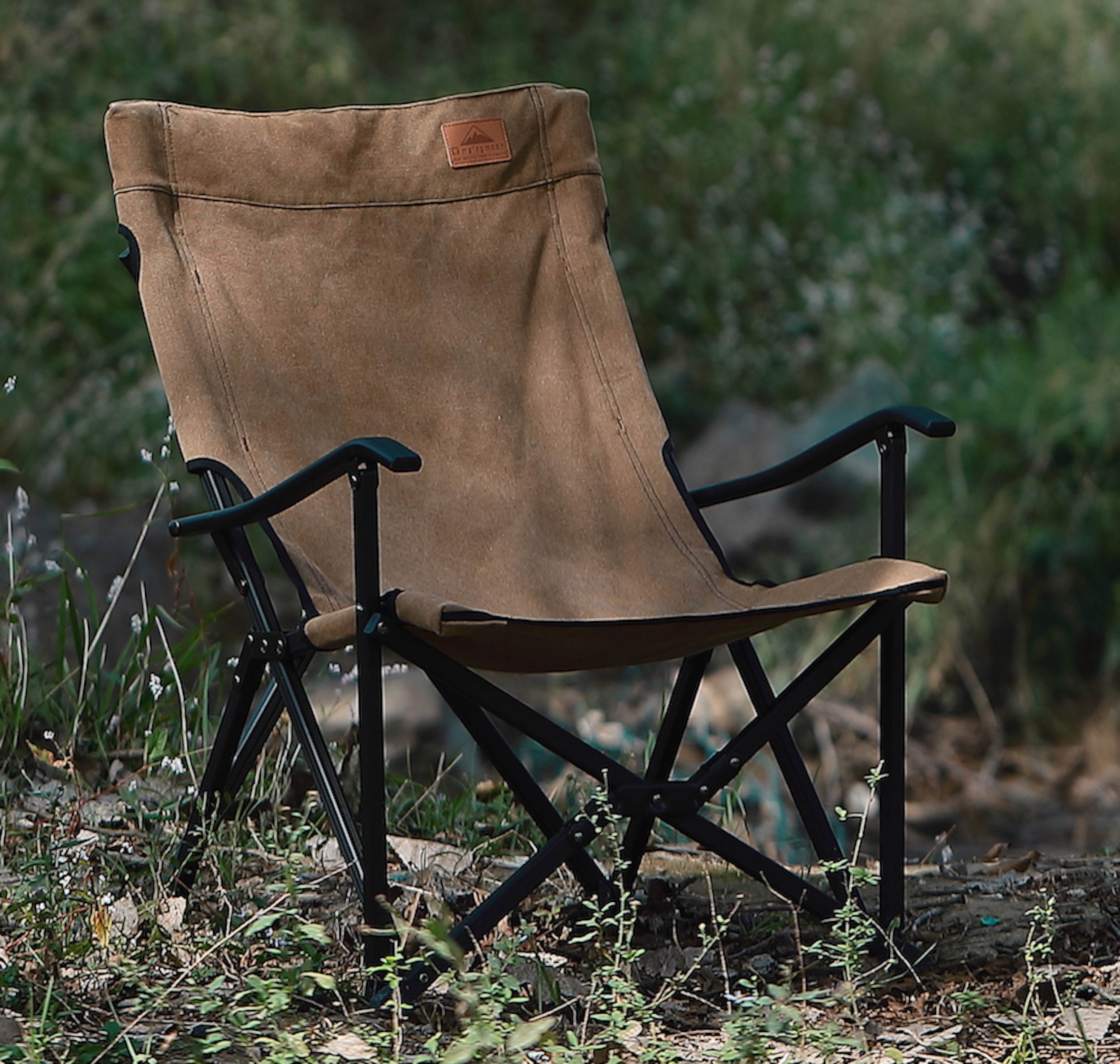 Campingmoon 焚き火ローチェア F-1003C-CF – 火の粉に強いコットン帆布