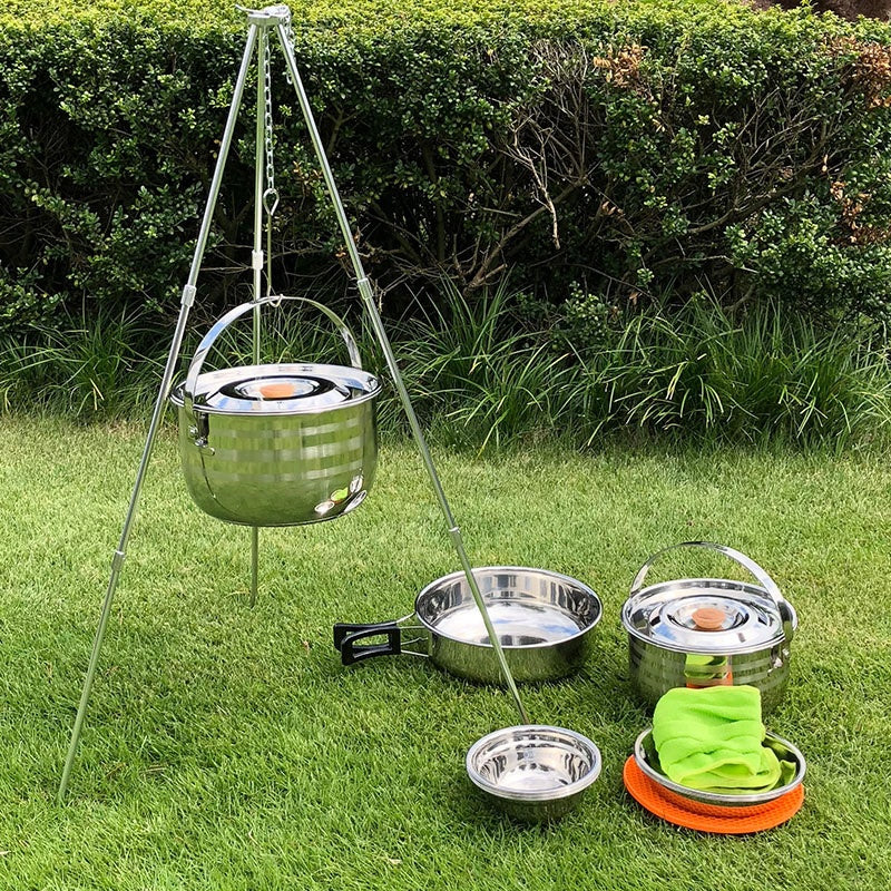 Campingmoon ステンレスクッカーセット MC-210 – IH対応オールインワン