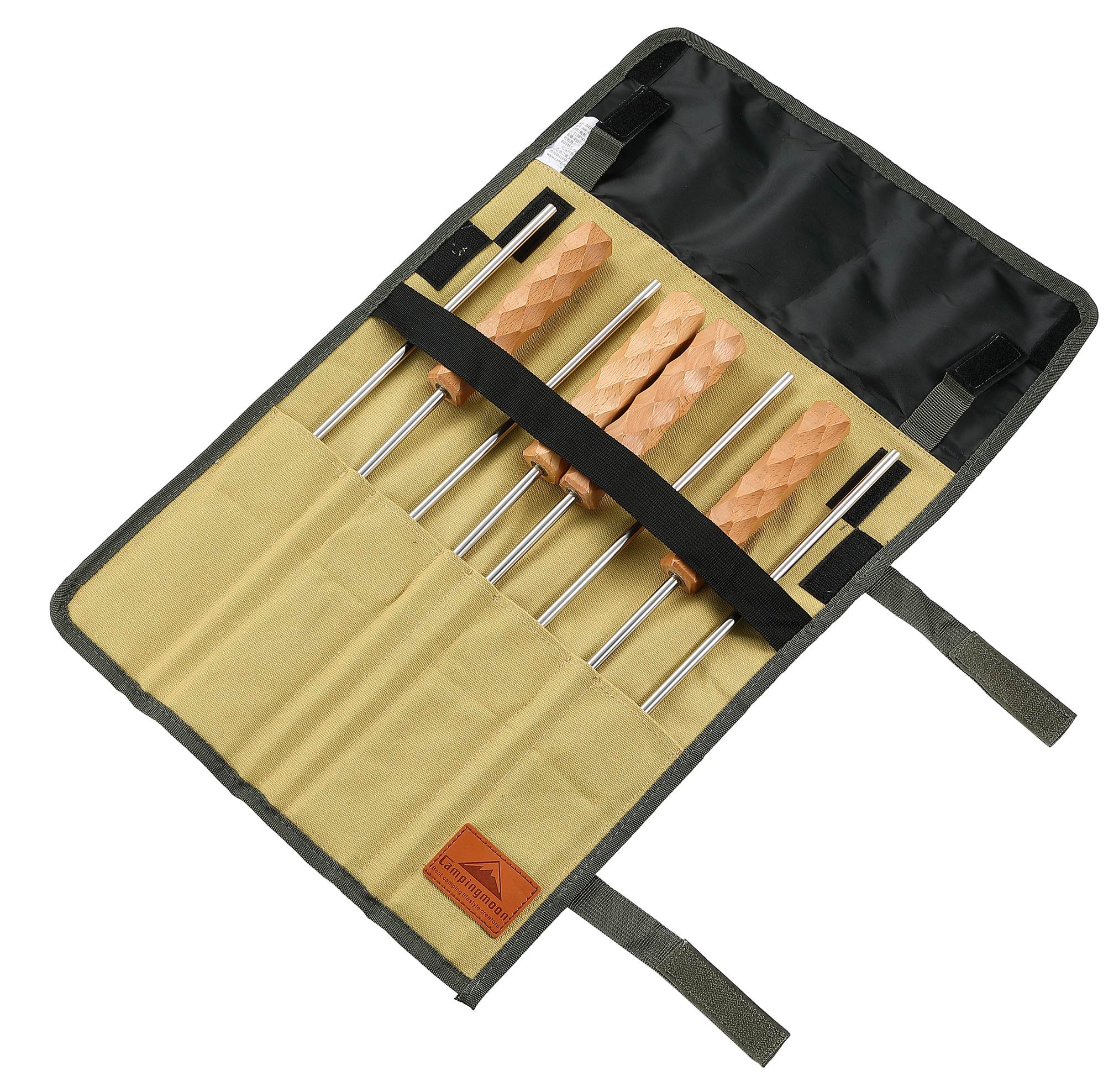 焚き火ロースティングスティック 分割式木製ハンドル MK-4