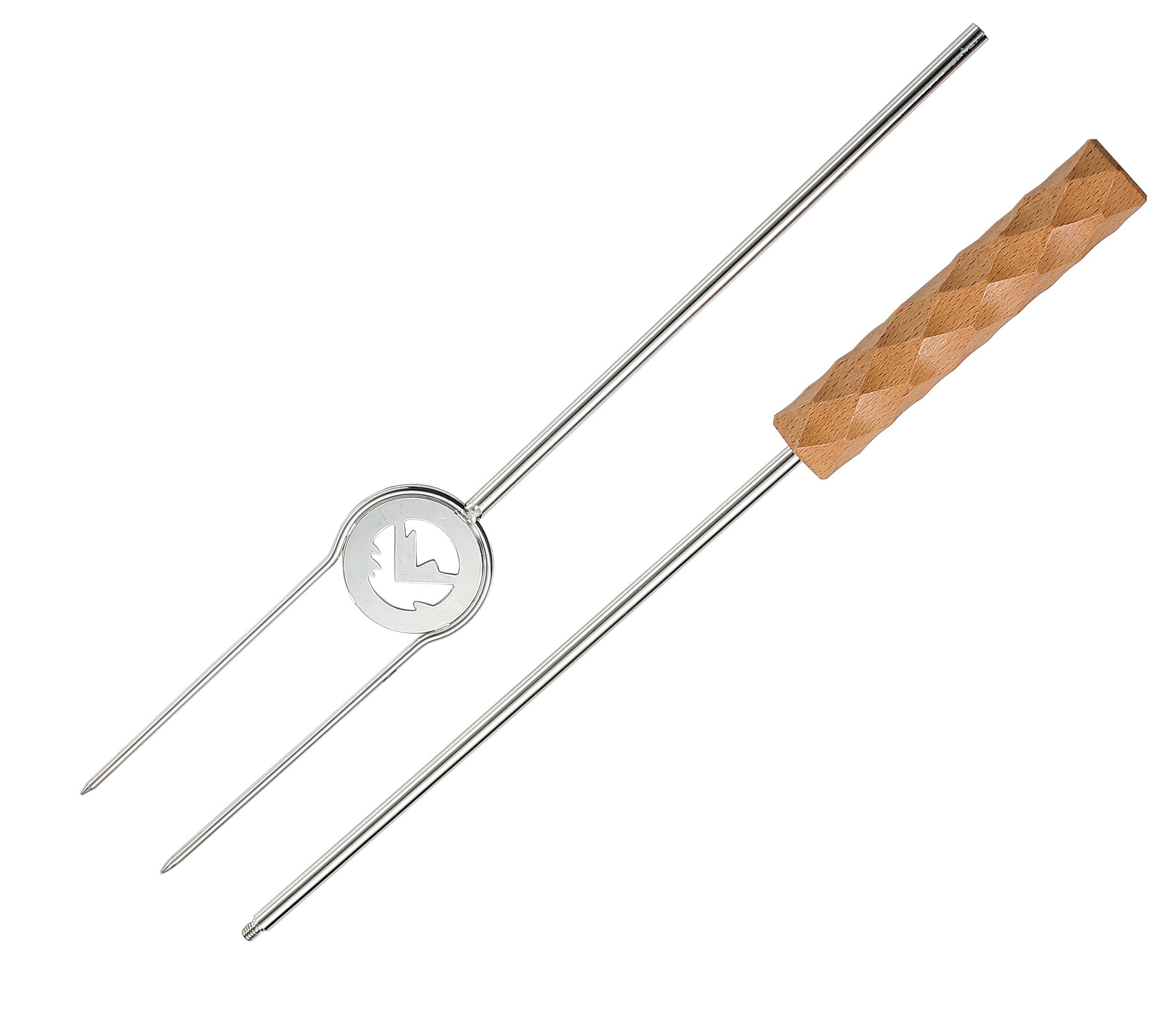 焚き火ロースティングスティック 分割式木製ハンドル MK-4