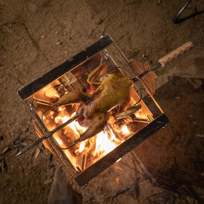 焚き火ロティサリーキット 高さ2段階調節 MK-60