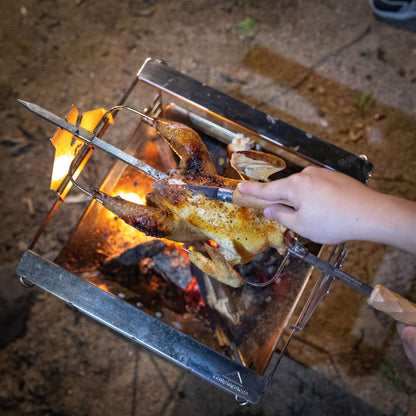 焚き火ロティサリーキット 高さ2段階調節 MK-60