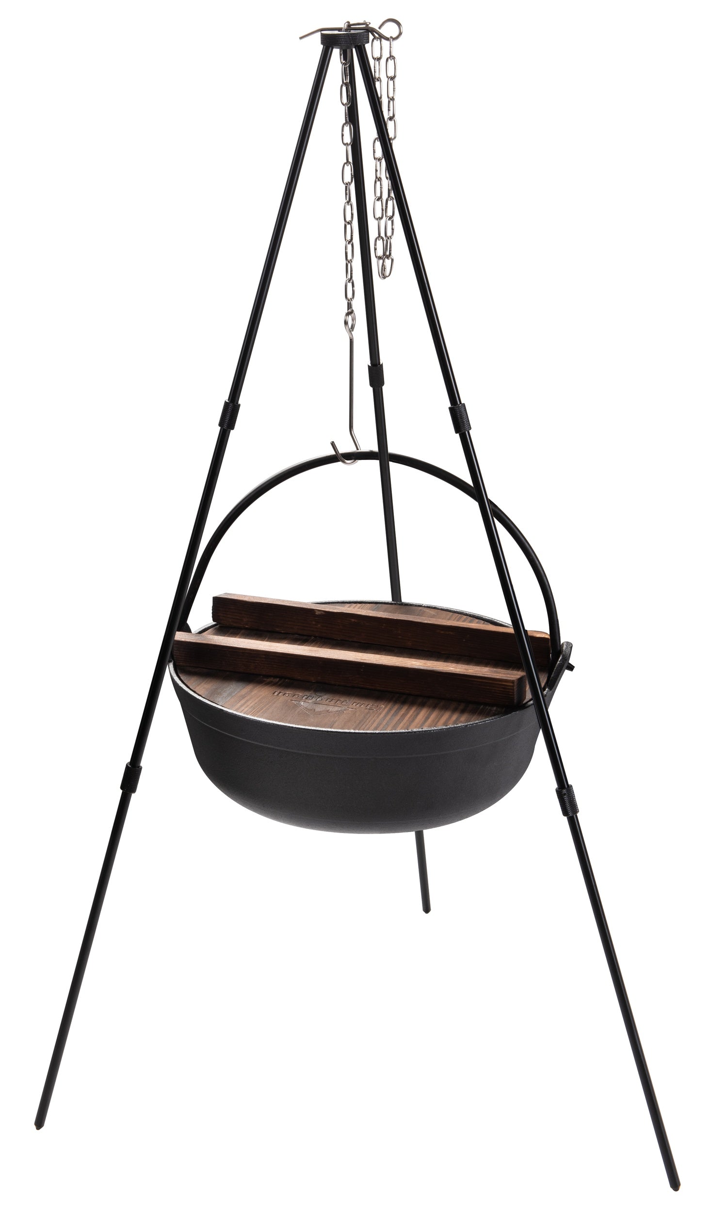 焚き火三脚スタンド アルミ製ブラック MS-080-BK