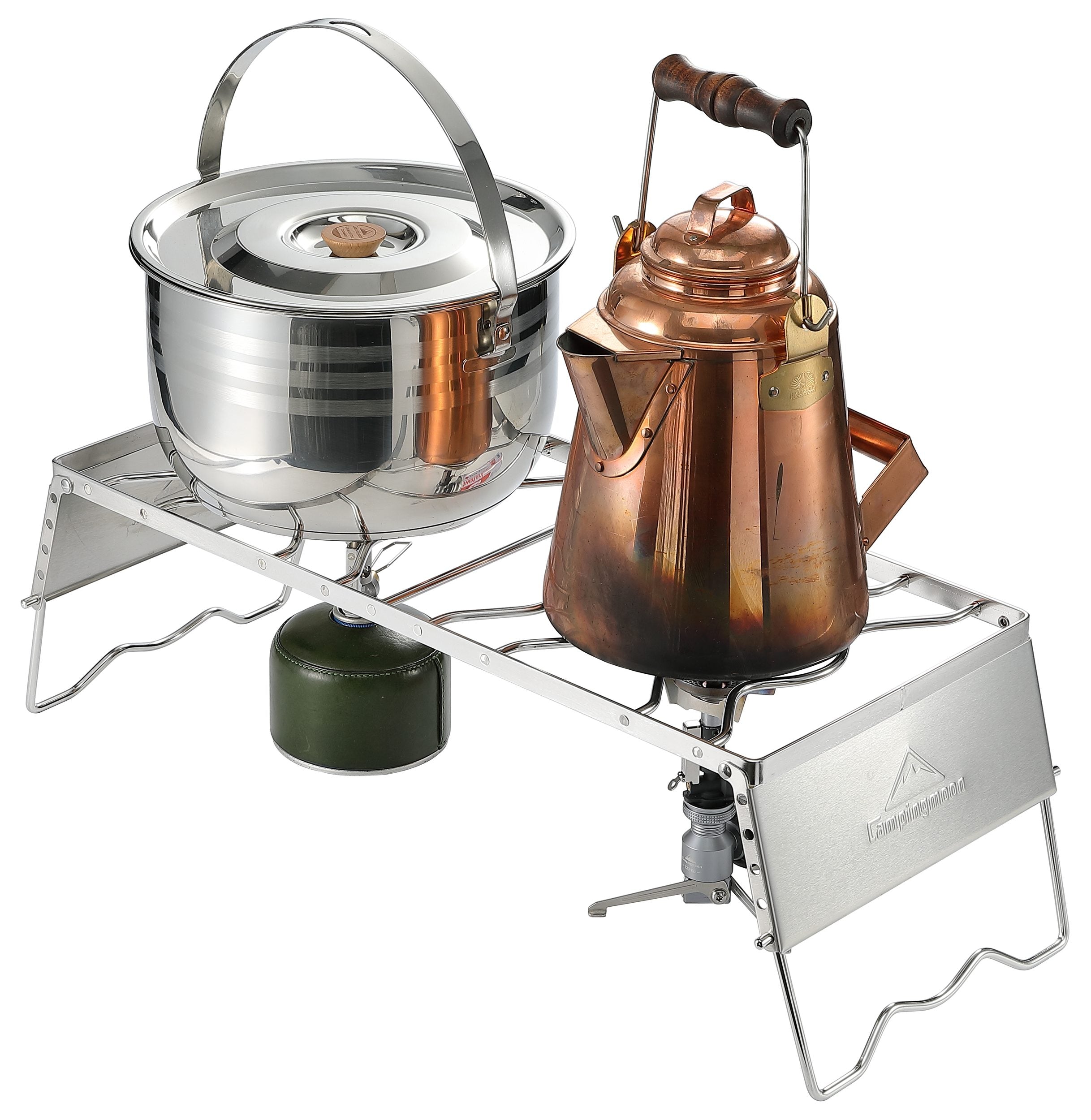 Campingmoon クッカースタンド MS-1019 – 2バーナー対応ロング仕様