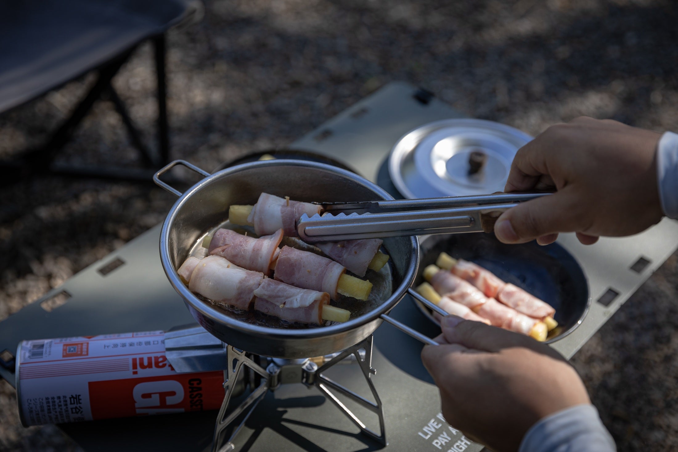 Campingmoon BBQトング MS-40 – ローズウッドグリップ仕様 – camping moon