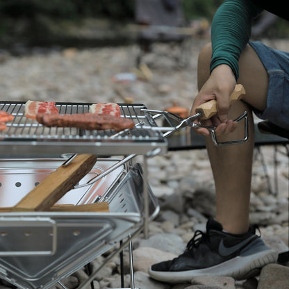 薪ばさみ 極太ステンレス丸棒 MS-42