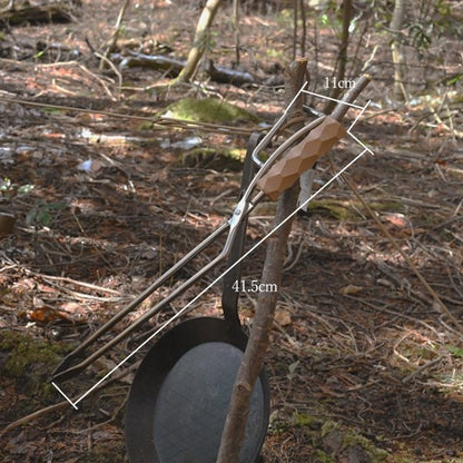 薪ばさみ 極太ステンレス丸棒 MS-42