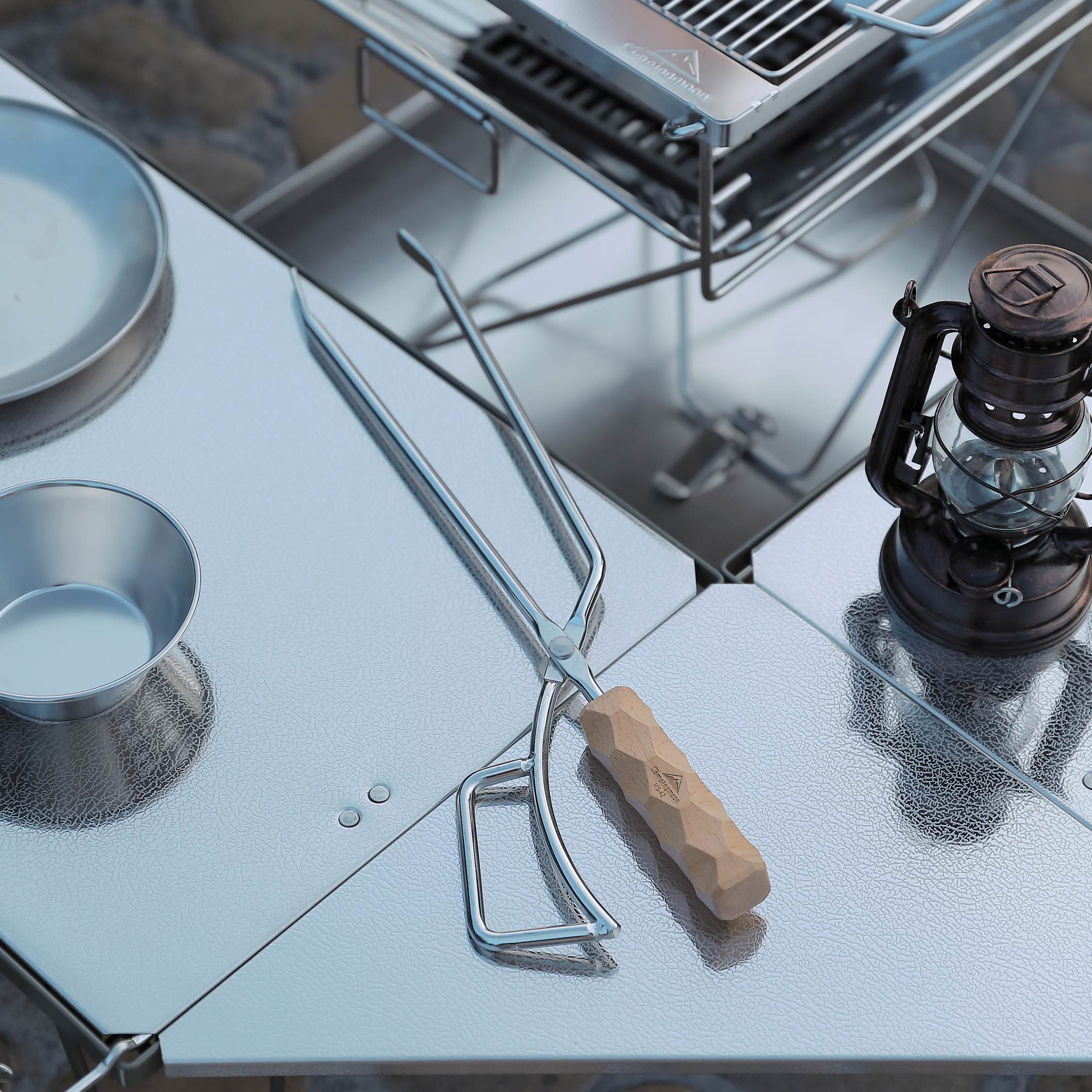 薪ばさみ 極太ステンレス丸棒 MS-42