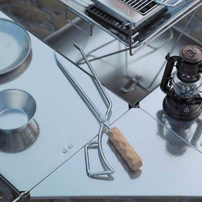 薪ばさみ 極太ステンレス丸棒 MS-42