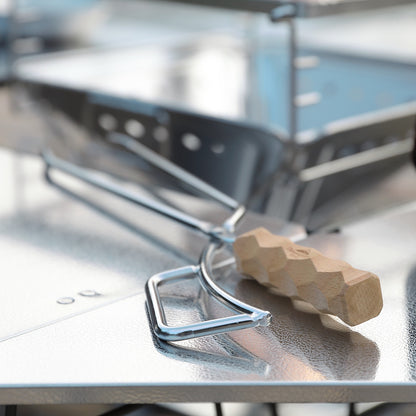 薪ばさみ 極太ステンレス丸棒 MS-42