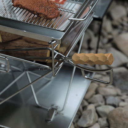 薪ばさみ 極太ステンレス丸棒 MS-42