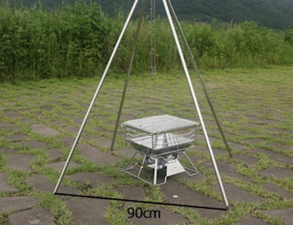 ファイヤープレイスタンド 4脚オールステンレス MT-130