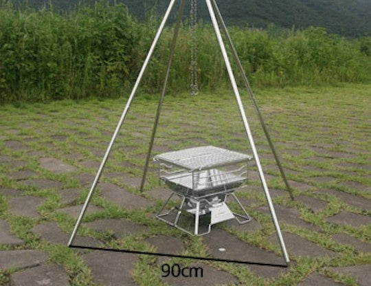 ファイヤープレイスタンド 4脚オールステンレス MT-130