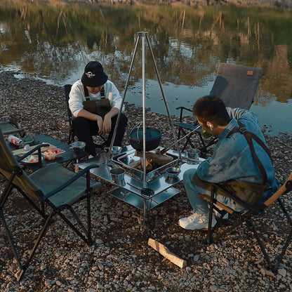 ファイヤープレイスタンド 4脚オールステンレス MT-130