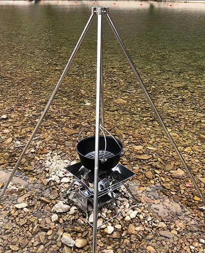 ファイヤープレイスタンド 4脚オールステンレス MT-130