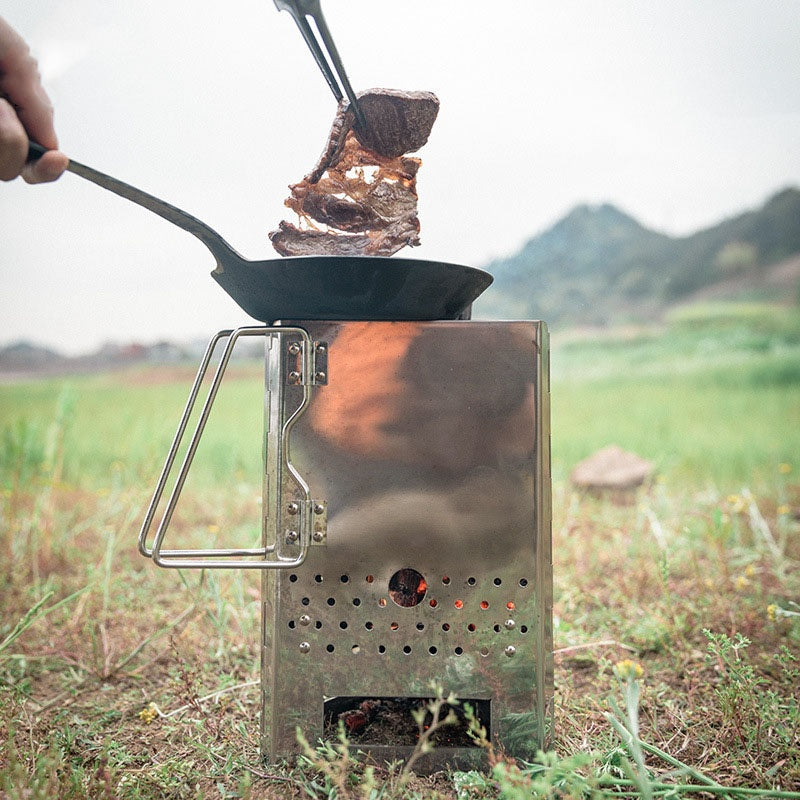Campingmoon 折りたたみ火起こし器 MT-17 – 厚さ2cm収納 – camping moon