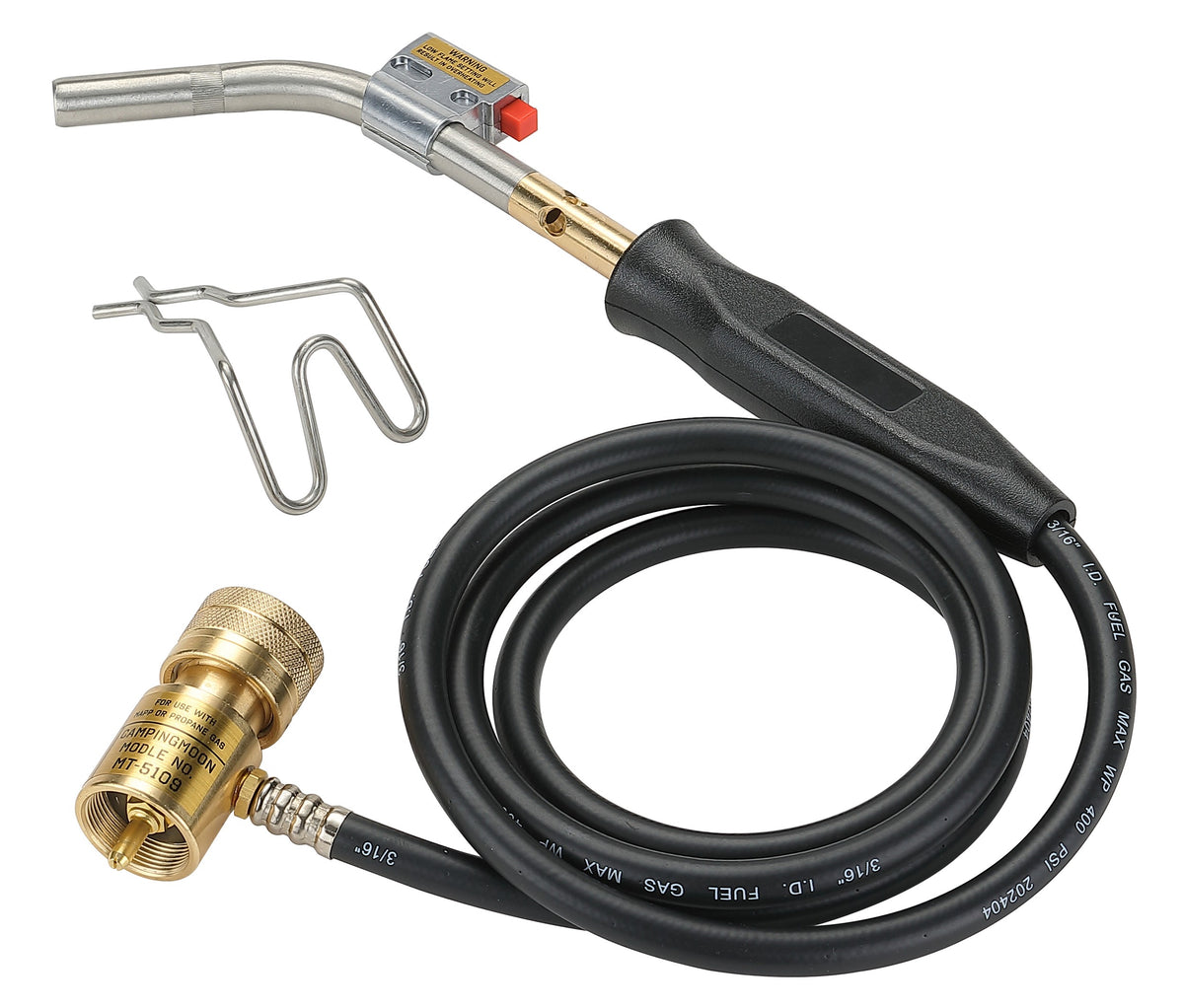 Campingmoon マップガス用トーチバーナー MT-5109 – 2100℃強力ターボ炎 