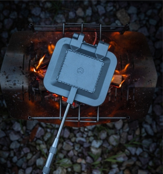 もうすぐ出品終わります。アウトドア キャングリル Campingmoon 焚き火グリル SOLO-A4 – 高さ2段階調整 – camping moon