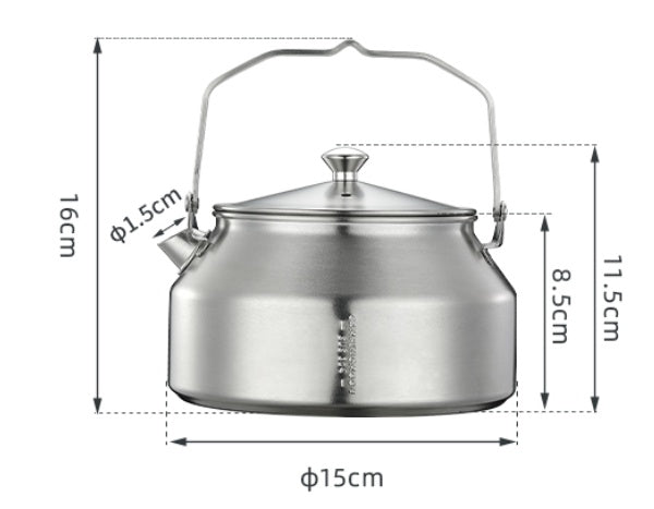 焚き火ケトル 一体成型ステンレス SW-1