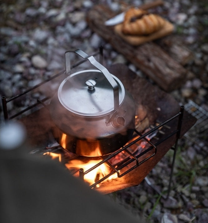 沸騰する小湖4枚セット Campingmoon 焚き火ケトル SW-1 – OD缶収納・一体成型 – camping moon