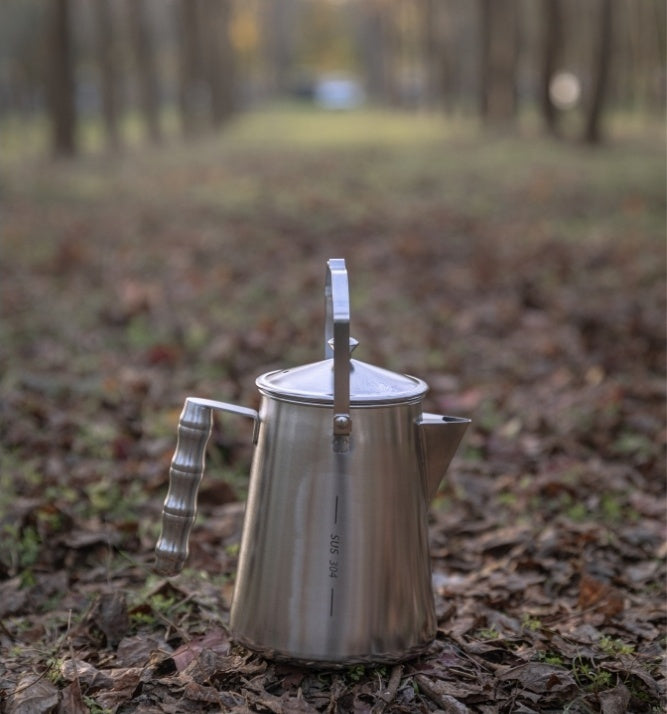 Campingmoon 焚き火ケトル SW-6 – 一体成型ステンレス 1.5L – camping moon