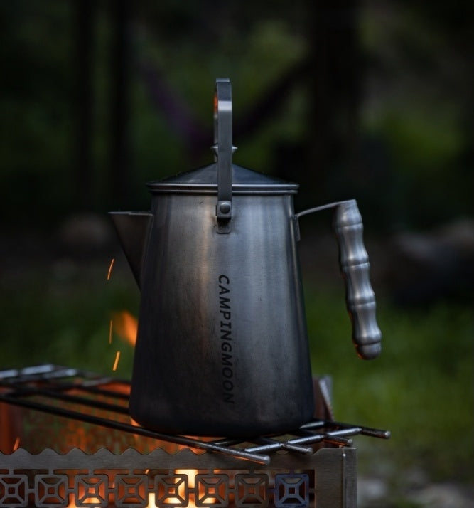 Campingmoon 焚き火ケトル SW-6 – 一体成型ステンレス 1.5L – camping moon