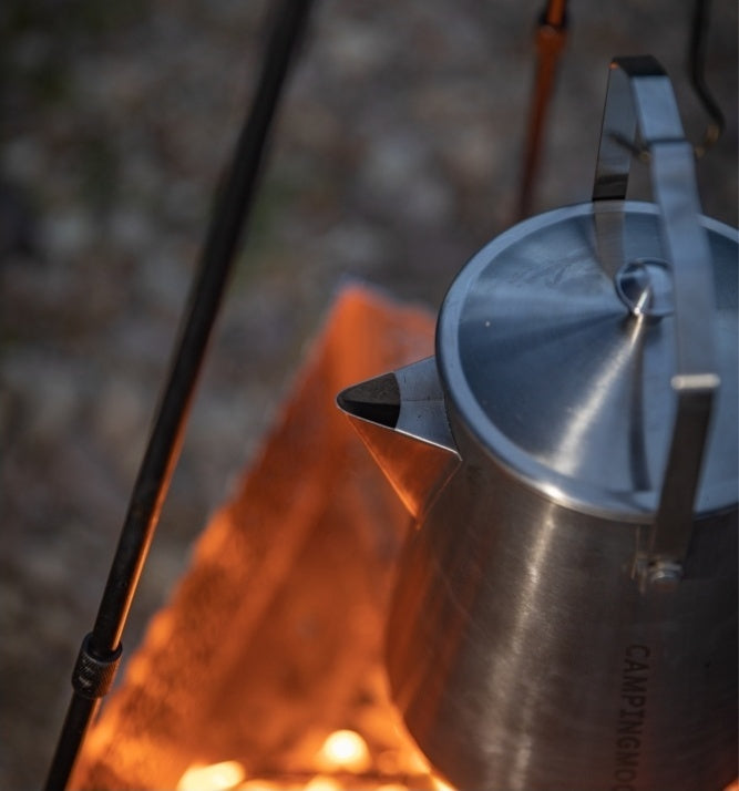 Campingmoon 焚き火ケトル SW-6 – 一体成型ステンレス 1.5L – camping moon
