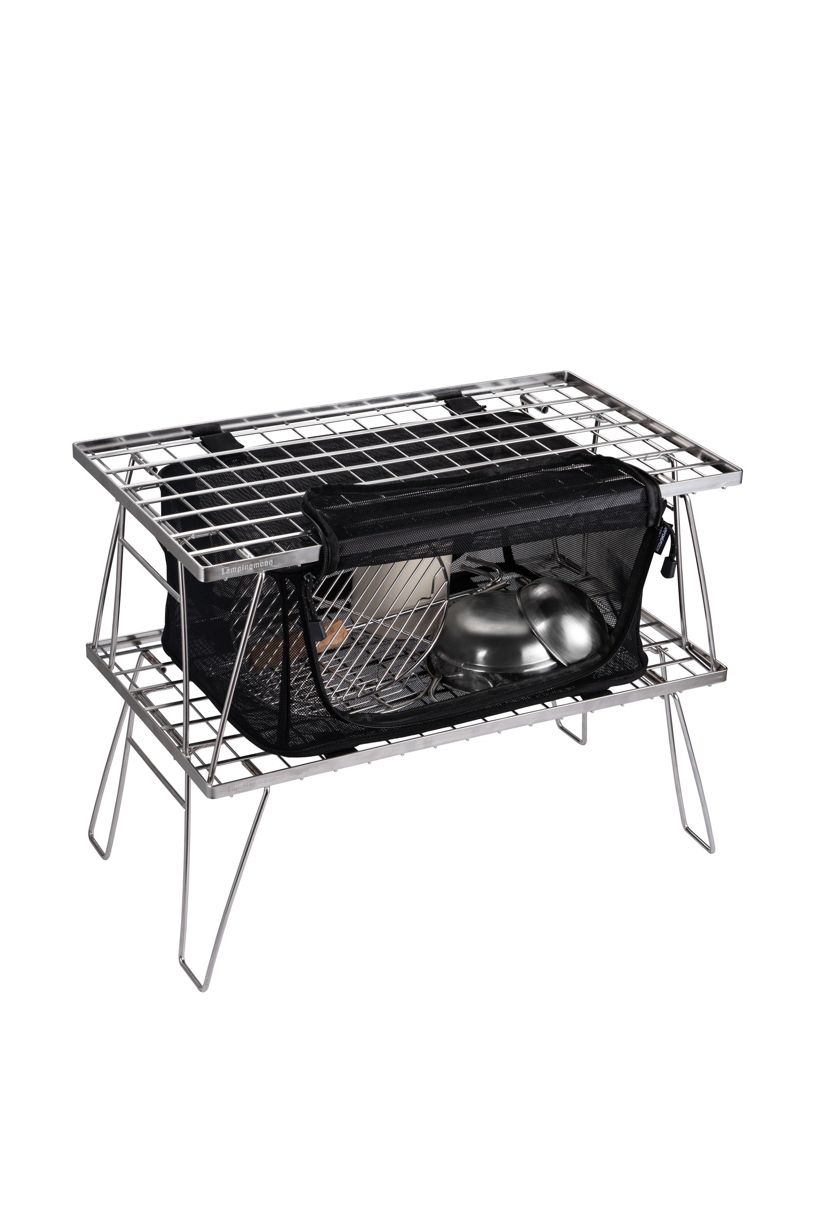 Campingmoon フィールドラック用メッシュボックス T-2303 – ラック下段