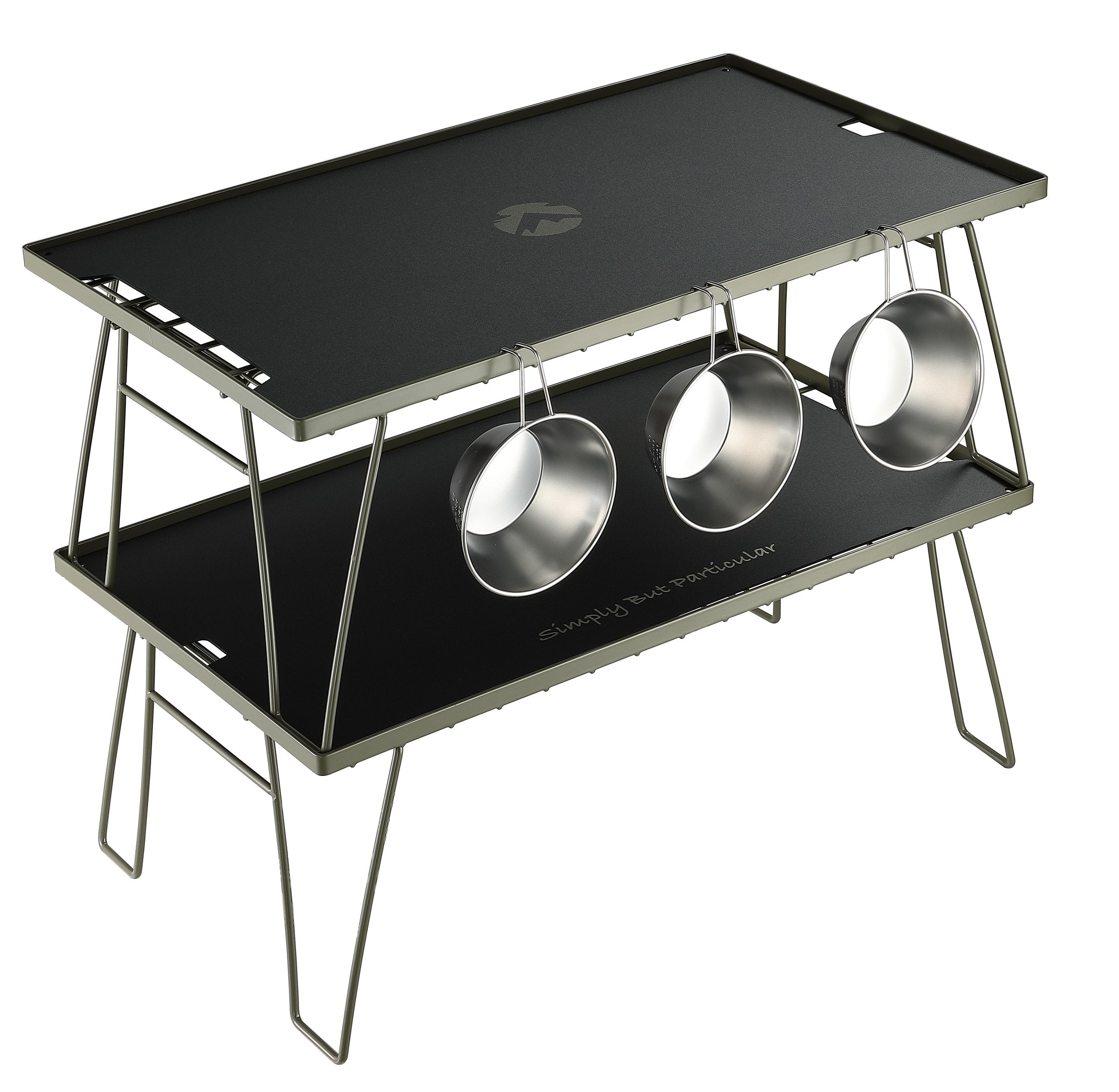 Campingmoon フィールドラック用アルミ天板 T-2308-BK – 軽量2.5mm厚