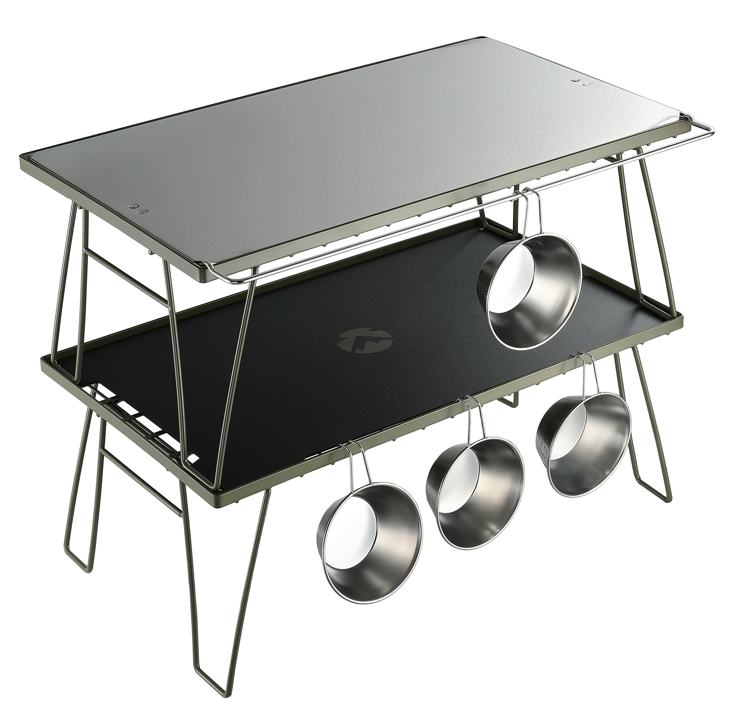 Campingmoon フィールドラック用アルミ天板 T-2308-BK – 軽量2.5mm厚