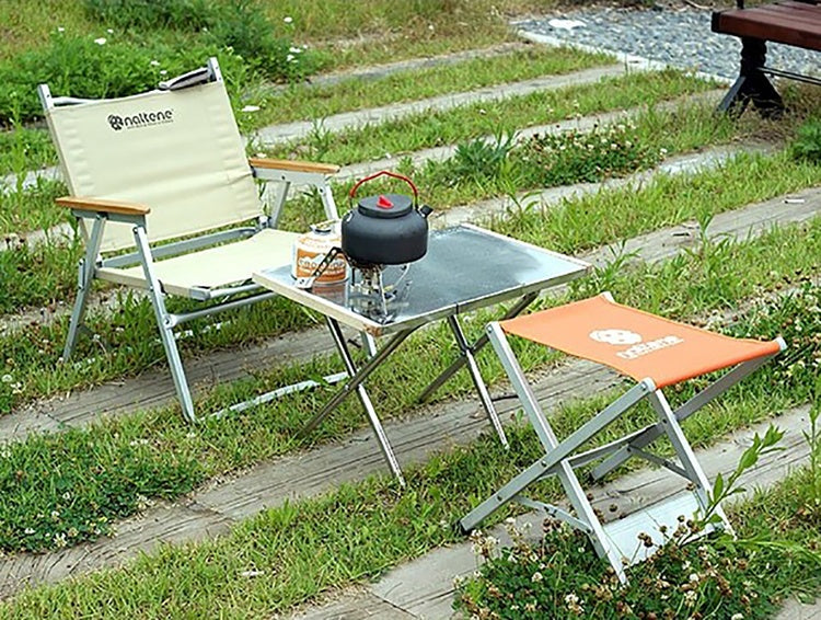 Campingmoon 焚き火テーブル T-370 – 耐熱ステンレス天板 – camping moon