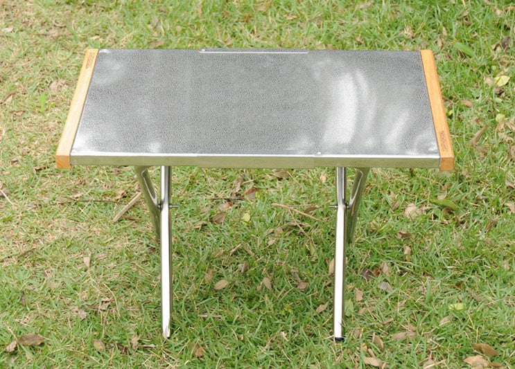 Campingmoon 焚き火テーブル T-370 – 耐熱ステンレス天板 – camping moon