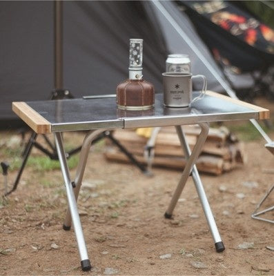 Campingmoon 焚き火テーブル T-370 – 耐熱ステンレス天板 – camping moon