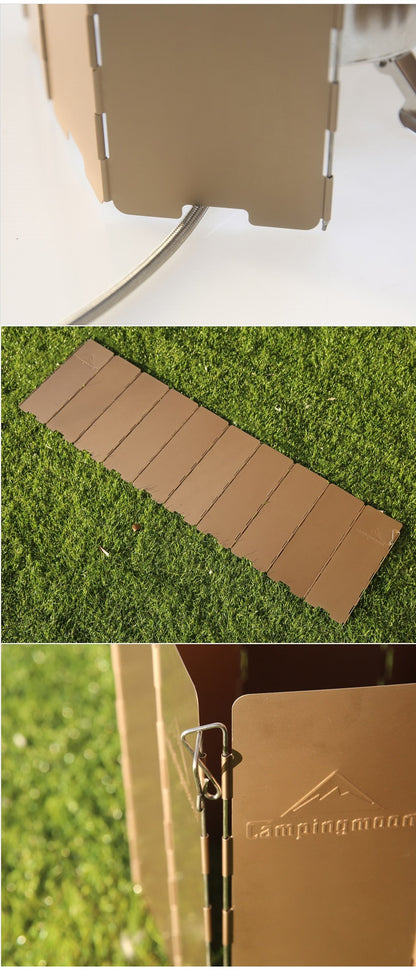 アルミウインドスクリーン 高さ24cm 10枚板 YD-10