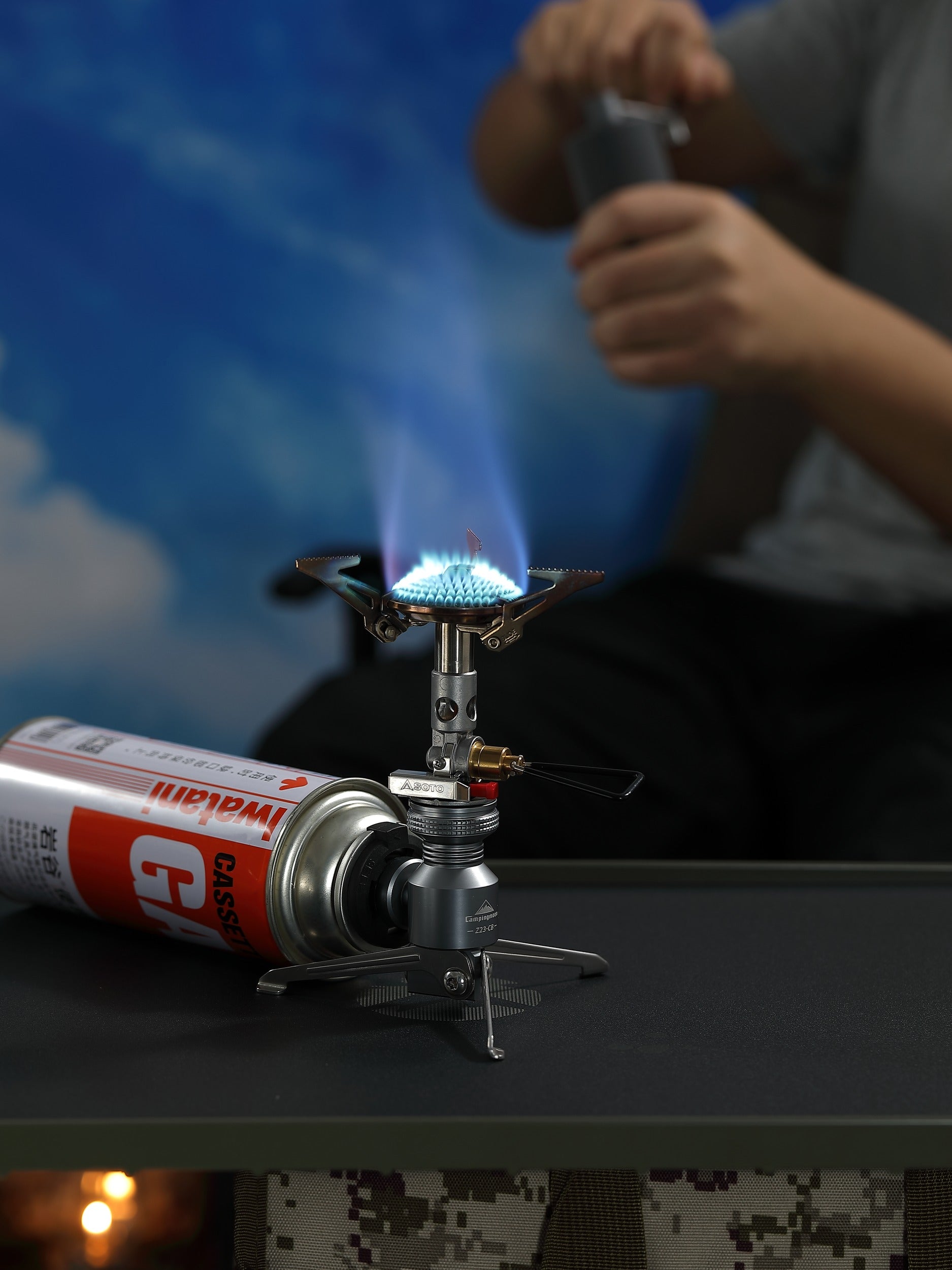 Campingmoon CB缶スタンド型変換アダプター Z23-CB – CB缶でOD缶器具を
